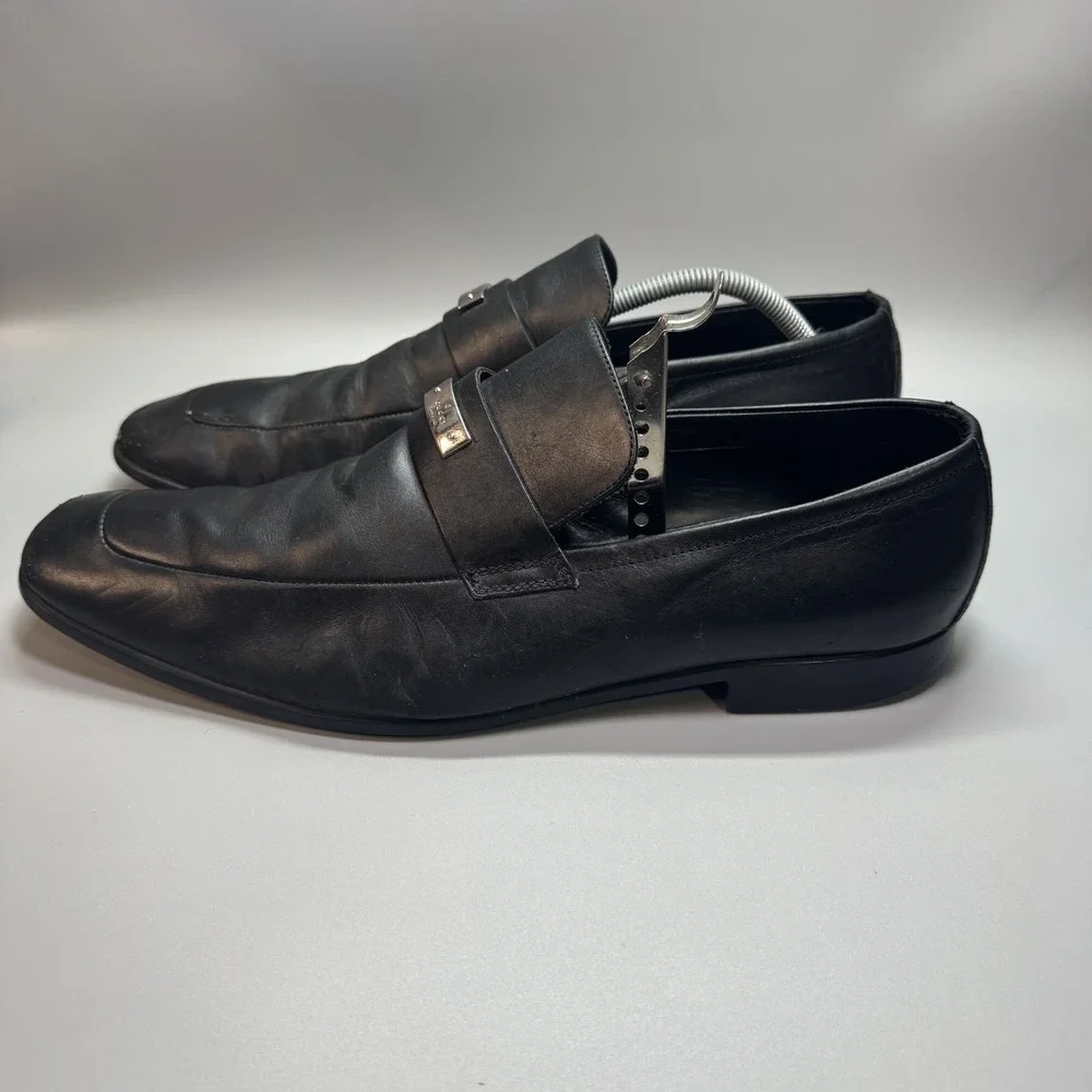 GUCCI Men's Black Florence Leather dress shoes loafers Italy Size‎ 11 -US